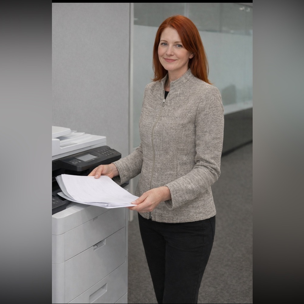 Elie Tahari Gray Zip-Up Linen blend Jacket size 6.